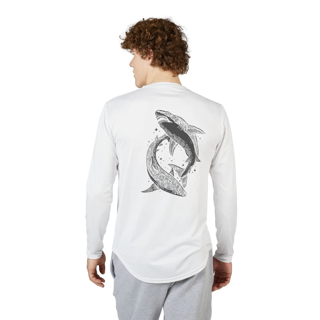 Men's UV Long Sleeve Shirt - Shark Fam