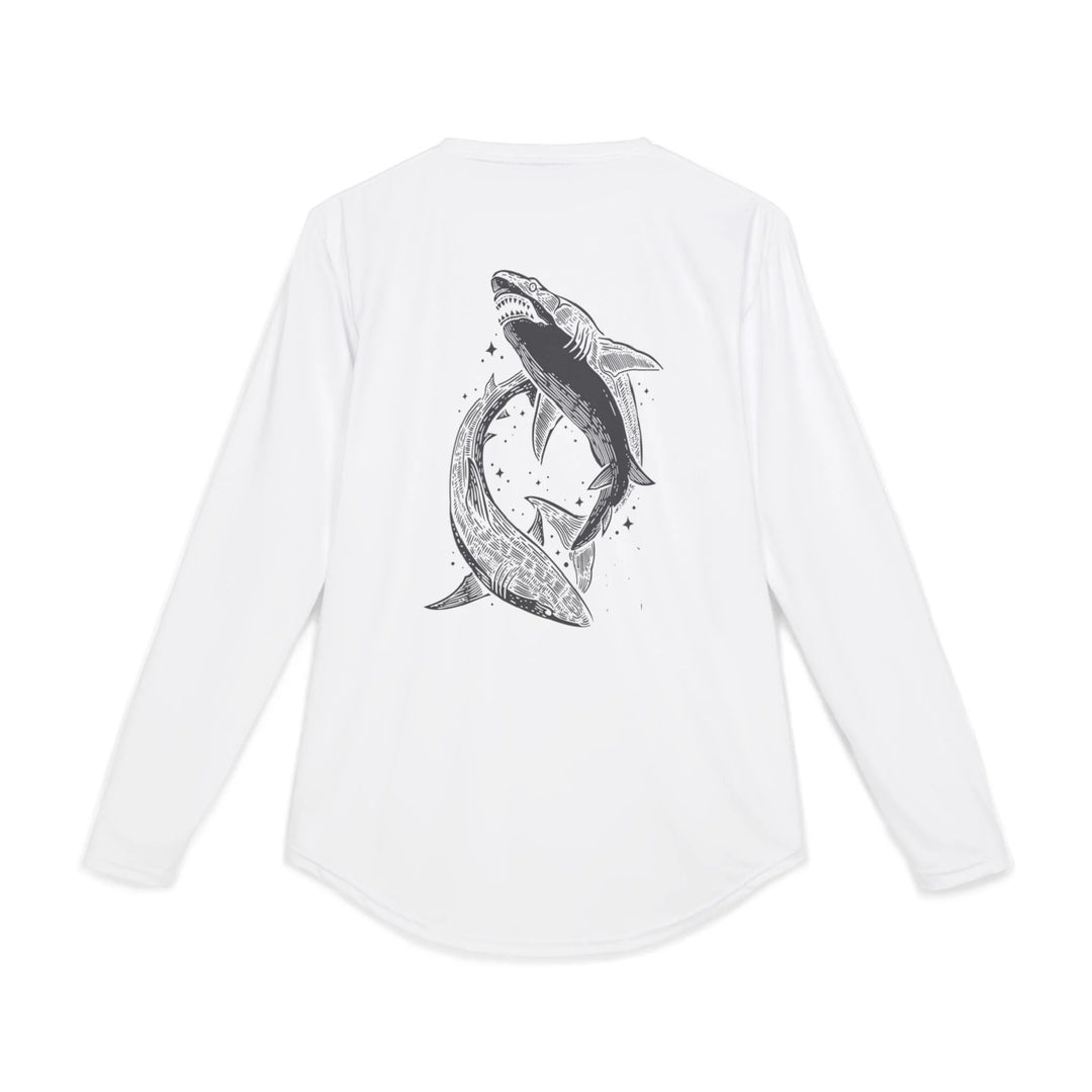 Men's UV Long Sleeve Shirt - Shark Fam